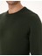Erkek Koyu Haki Slim Fit Bisiklet Yaka Basic Triko Kazak 50314192-VR111 7