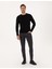Erkek Siyah Slim Fit Bisiklet Yaka Basic Triko Kazak 50314192-VR046 4