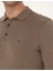 Erkek Vizon Melanj Slim Fit Polo Yaka Basic Triko Kazak 50314189-VR174 7