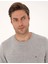 Erkek Açık Gri Melanj Slim Fit Bisiklet Yaka Basic Triko Kazak 50314192-VR091 2