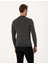 Erkek Antrasit Melanj Slim Fit Çeyrek Yaka Basic Triko Kazak 50314188-VR081 5