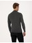 Erkek Antrasit Melanj Slim Fit Yarım Balıkçı Yaka Basic Triko Kazak 50314176-VR081 5