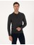 Erkek Antrasit Melanj Slim Fit Polo Yaka Basic Triko Kazak 50314189-VR081 1