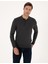 Erkek Antrasit Melanj Slim Fit Polo Yaka Basic Triko Kazak 50314189-VR081 3