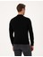 Erkek Siyah Slim Fit Yarım Balıkçı Yaka Basic Triko Kazak 50314176-VR046 5