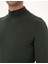 Erkek Koyu Haki Slim Fit Yarım Balıkçı Yaka Basic Triko Kazak 50314176-VR111 7
