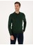 Erkek Koyu Yeşil Slim Fit Polo Yaka Basic Triko Kazak 50314189-VR079 3