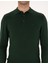 Erkek Koyu Yeşil Slim Fit Polo Yaka Basic Triko Kazak 50314189-VR079 6