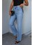 Mavi Taşlamalı Jean Pantolon 4