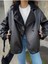 Kadın Siyah Oversize Ceket 4