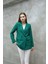 Kadın Tek Düğmeli Blazer Ceket 2