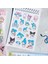 Spiral Not Defterli Cetvelli My Melody Kuromi Model Normal ve Şeffaf Sticker Dergisi - Model 4 5