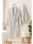 4 Parça Soft Elegance Banyo Aile Bornoz Seti %100 Pamuklu 5