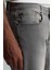 Saf Pamuk Slim Fit Gri Denim Pantolon 4
