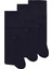 Pamuklu Lacivert Üçlü Çorap Seti 1