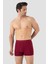 Erkek Bordo Bambu Boxer 3'lü Paket 5
