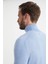 Gök Mavisi Boğazlı Slim Fit Merino Yün Triko 3