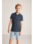 Vintage Görünümlü Lacivert Polo Yaka Çocuk T-Shirt 4