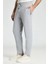 Bağcıklı Açık Gri Slim Fit Triko Pantolon 4