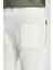 Bağcıklı Beyaz Slim Fit Triko Pantolon 5
