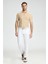 Slim Fit 5 Cep Beyaz Chino Pantolon 3