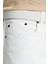 Slim Fit 5 Cep Beyaz Chino Pantolon 4