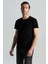 Bisiklet Yaka Siyah Basic T-Shirt 1