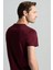 Bisiklet Yaka Bordo Basic T-Shirt 4