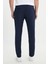 Erkek Lacivert Slim Fit İtalyan Kesim Yan Cepli Esnek Casual Pantolon 6