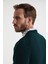 V Yaka Zümrüt Yeşili Merino Yün Triko 3