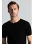Bisiklet Yaka Siyah Giza Pamuk Triko T-Shirt 2
