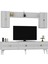 Middas 180 cm Tv Ünitesi Takımı Beyaz-Altın 3