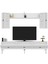 Middas 180 cm Tv Ünitesi Takımı Beyaz-Altın 4