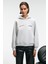 Orınque Kadın Kapüşonlu Baskı ve Nakış Detaylı Oversize Grimelanj Sweatshirt 1
