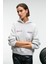 Orınque Kadın Kapüşonlu Baskı ve Nakış Detaylı Oversize Grimelanj Sweatshirt 3
