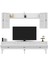 Middas 180 cm Tv Ünitesi Takımı Beyaz-Gümüş 4