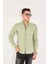 Puantiye Baskılı Poplin Pamuk Likra Slim Fit Erkek Gömlek 1