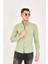 Puantiye Baskılı Poplin Pamuk Likra Slim Fit Erkek Gömlek 2