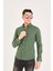 Puantiye Baskılı Poplin Pamuk Likra Slim Fit Erkek Gömlek 1