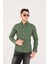 Puantiye Baskılı Poplin Pamuk Likra Slim Fit Erkek Gömlek 2