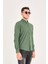 Puantiye Baskılı Poplin Pamuk Likra Slim Fit Erkek Gömlek 4