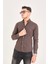 Puantiye Baskılı Poplin Pamuk Likra Slim Fit Erkek Gömlek 2