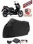 Yamaha X-Max 250 Momodesign Branda Siyah Motosiket Brandası Motor Örtüsü Çadır Su Geçirmez Motosiklet Kılıfı Motor Brandası,lastikli,taşıma Torbalı 1