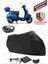 Falcon Soft 50 Branda Siyah Arka Çanta Uyumlu(Topcase) Motosiket Brandası Motor Örtüsü Çadır Su Geçirmez Motosiklet Kılıfı Motor Brandası,lastikli,taşıma Torbalı 1