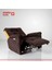 Relax TV Koltuğu Zürih Elektrikli Sırt Dayanağı Kontrol Panelli Ergonomik Kadife Polyester Kahverengi Dekoratif Baba Koltuğu 3