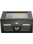 Siyah 2 Katlı Camlı Humidor Puro Kutusu RC21 3