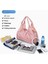 BED-9B07 Fitness Yoga Yüzme Çantası Oxford Kumaş Günlük Seyahat Tote Çantası-Pembe (Yurt Dışından) 3