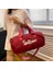 SJ-629 Büyük Kapasiteli Kadın Oxford Kumaş Su Geçirmez Fitness Tote Çapraz Askılı Çanta Seyahat Bagaj Çantası-Şarap Kırmızısı (Yurt Dışından) 5