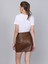 Basics&more Kadın Deri Etek SK02 2