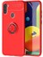 Samsung Galaxy A21 Kılıf Yüzüğü Stant ve Araç Tutucu Olabilen Şık Esnek Premium Silikon Kapak Ryc/ravel 1